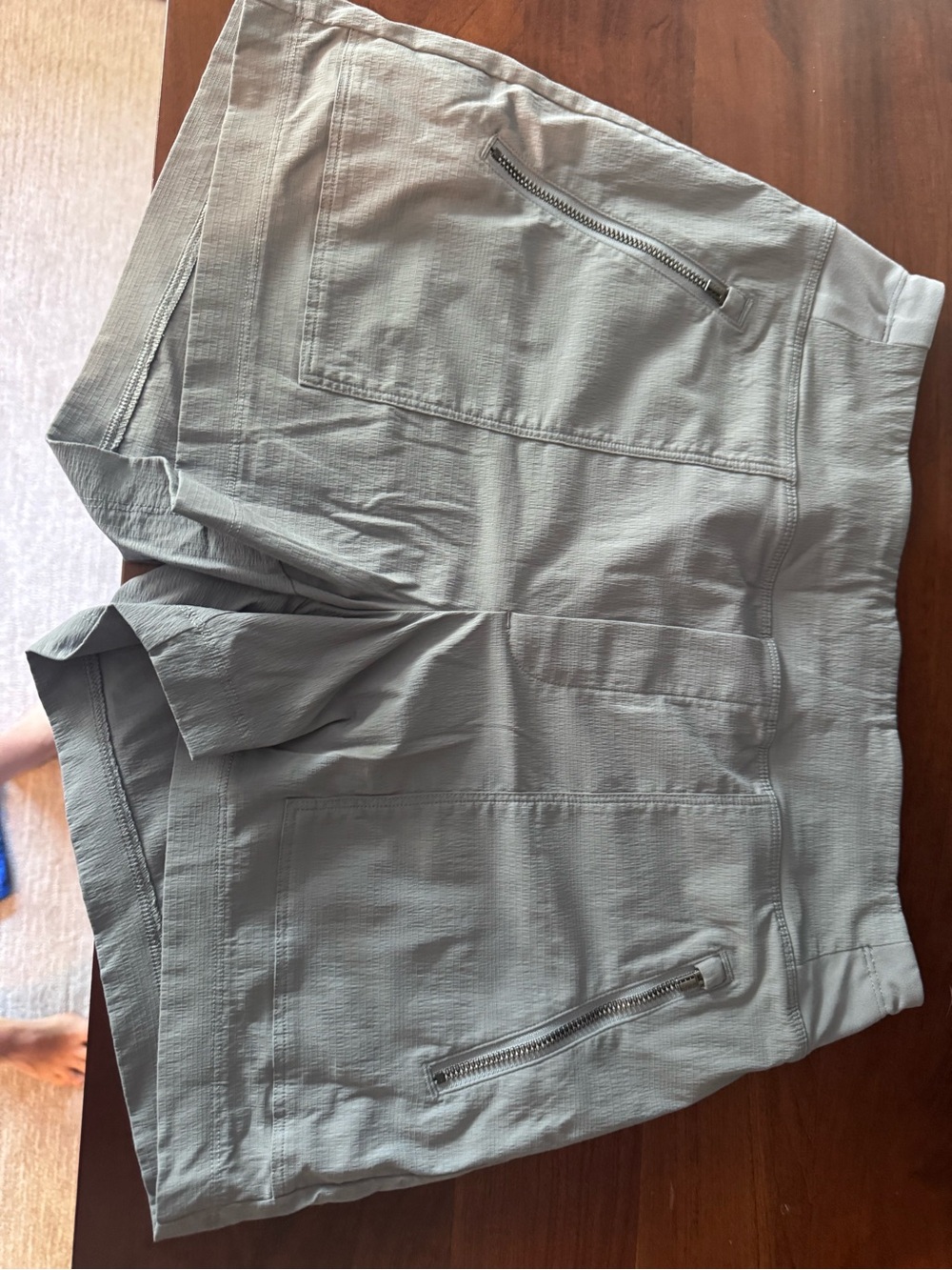 Athleta Trekkie Lightweight Grey Performance Shorts